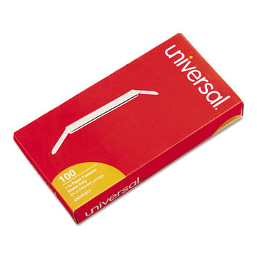 Universal® Two-piece Paper Fasteners, 1" Capacity, 2.75" Center To Center, Silver, 100-box freeshipping - TVN Wholesale